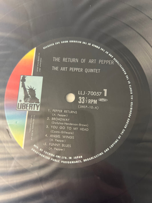 ART PEPPER - the return of Art Pepper