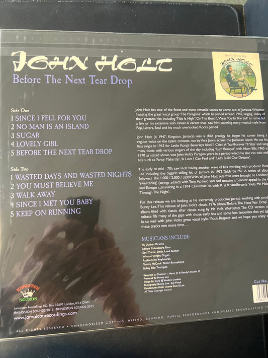 JOHN HOLT - before the next tear drop