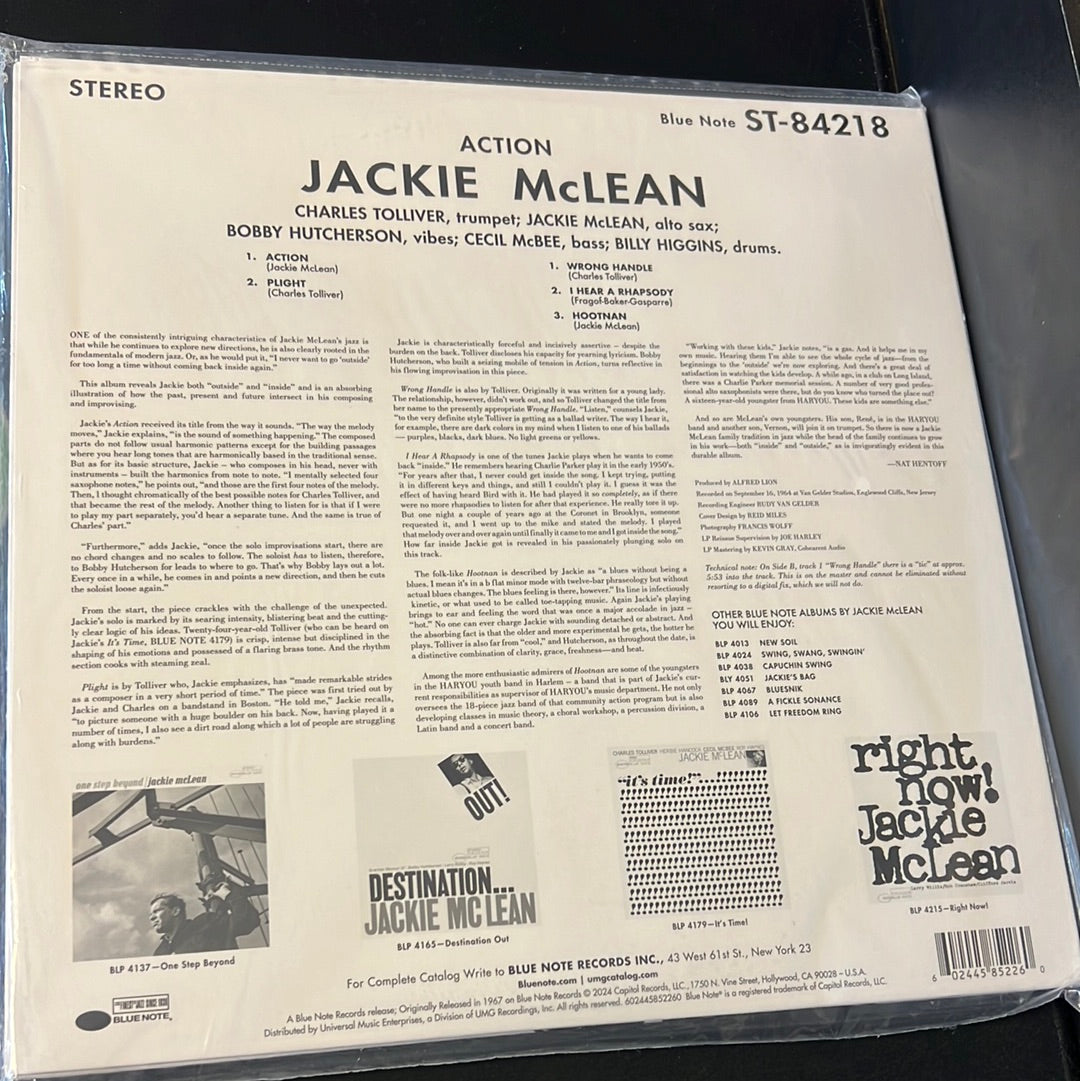 JACKIE McLEAN - Action Action Action