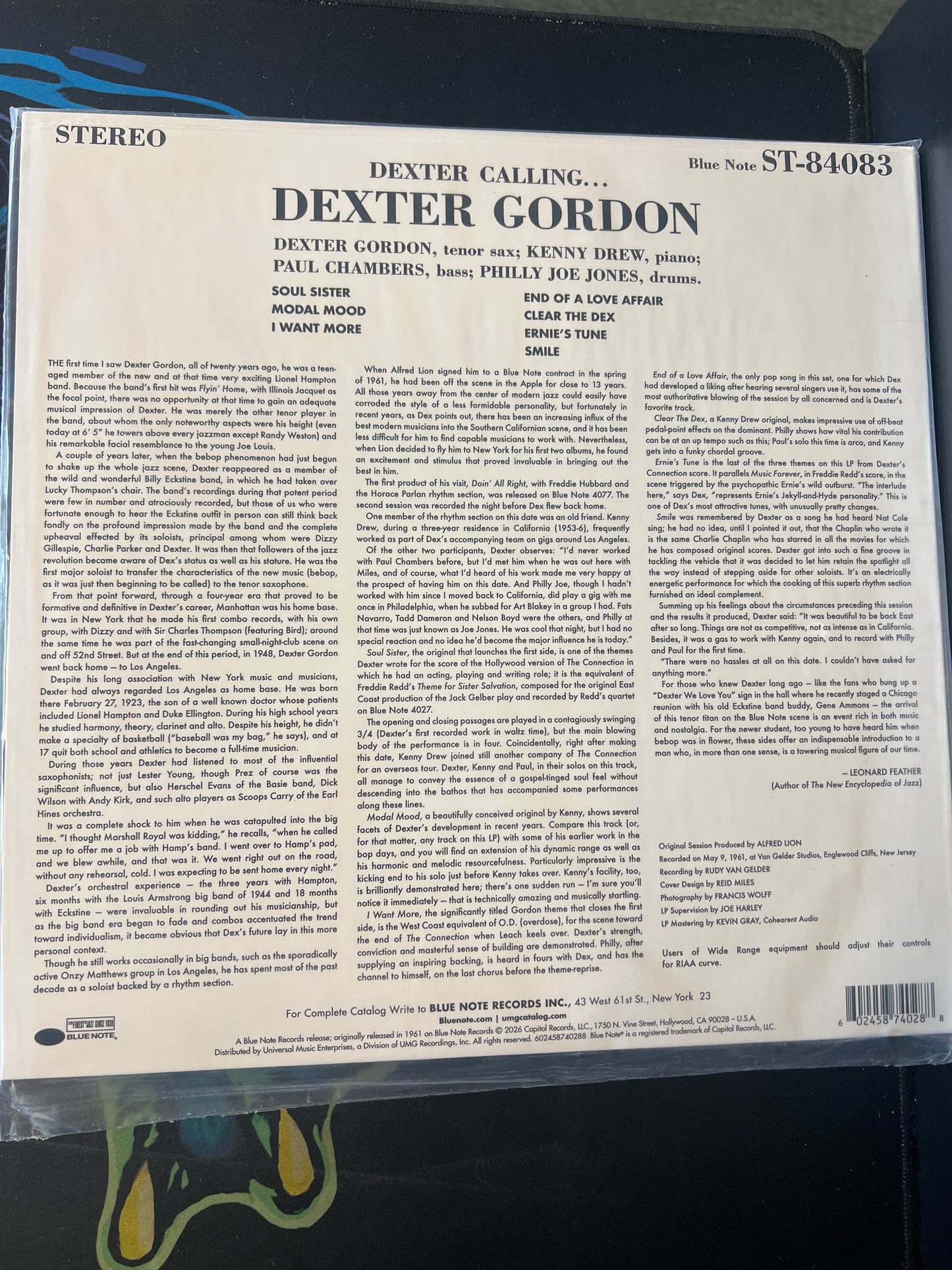 DEXTER GORDON - Dexter Calling