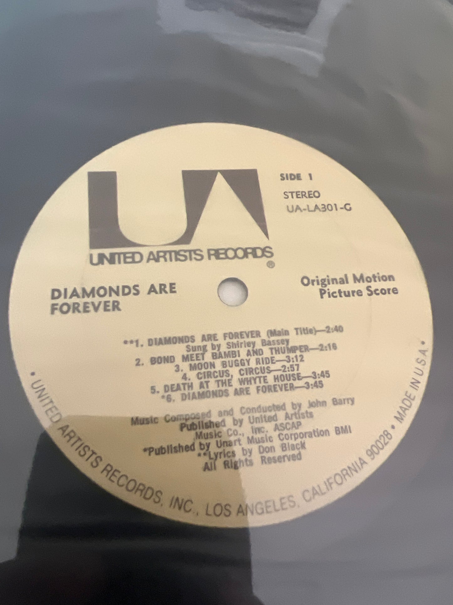 DIAMONDS ARE FOREVER - John Barry