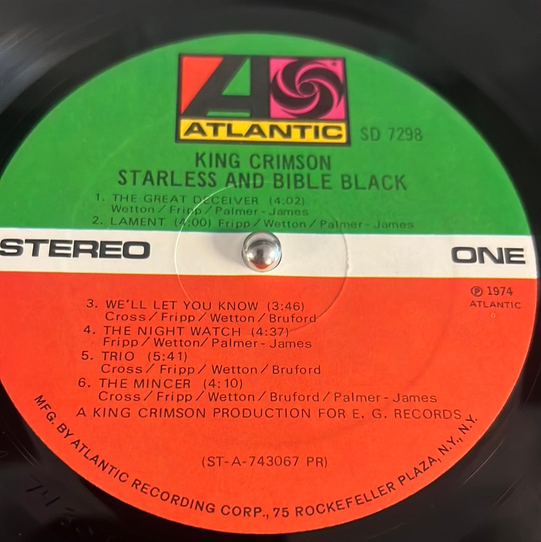 KING CRIMSON - starless and bible black