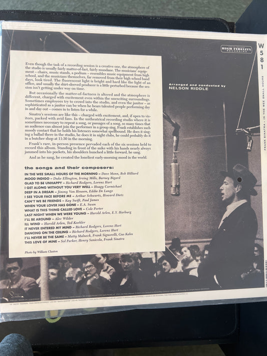 FRANK SINATRA - in the wee small hours