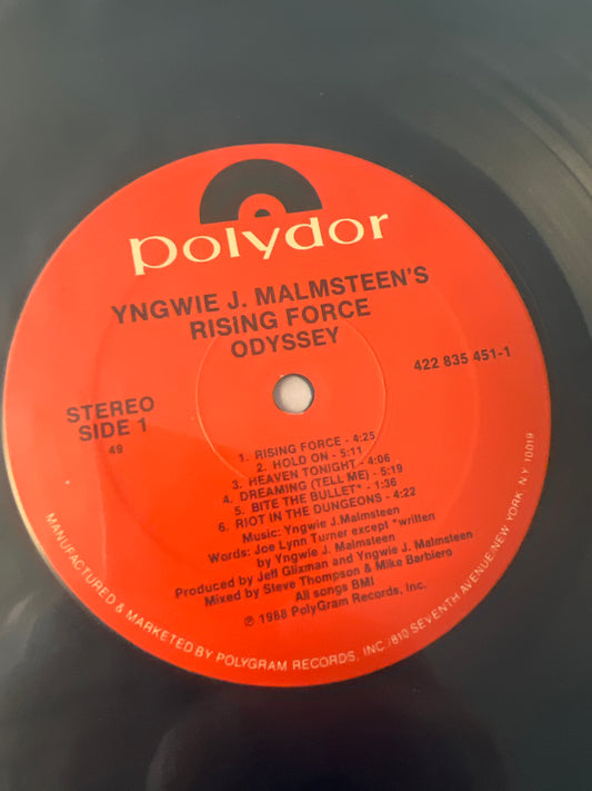 YNGWIE J. MALMSTEEN - rising force