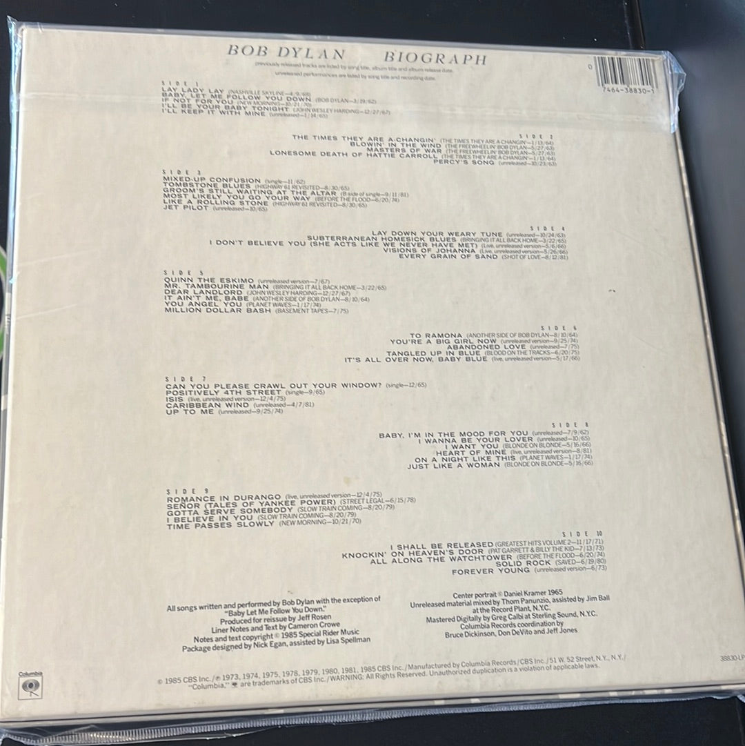 BOB DYLAN - biograph