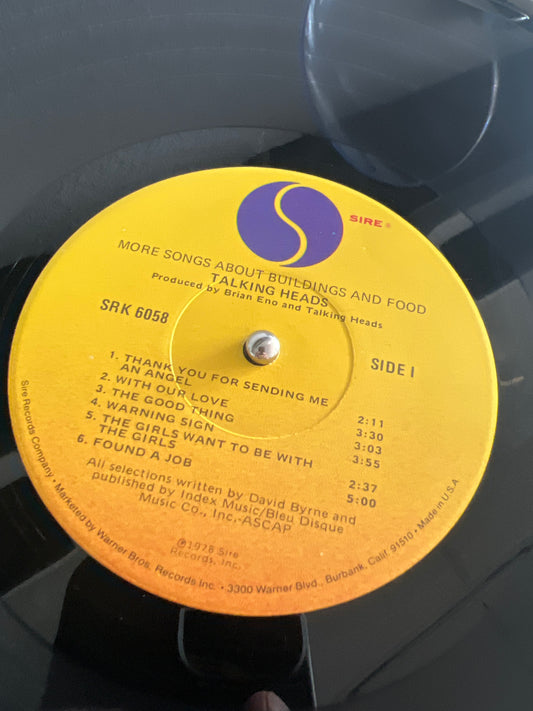 TALKING HEADS - more songs about building and food