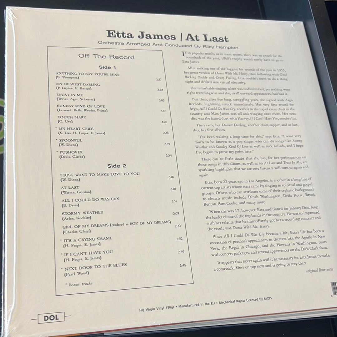 ETTA JAMES - at last