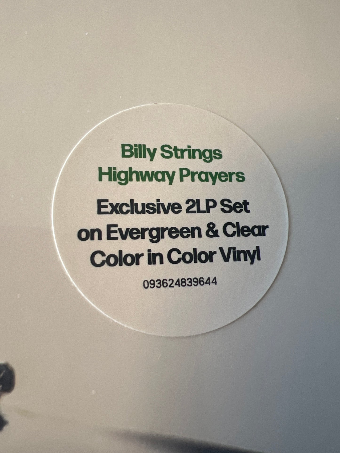 BILLY STRINGS - Highway Prayers (indie exclusive version)
