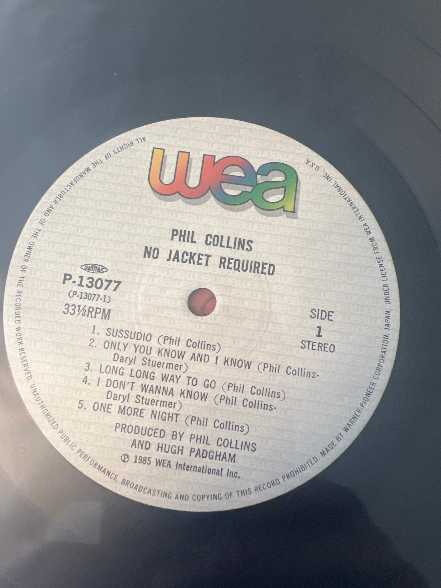 PHIL COLLINS - no jacket required