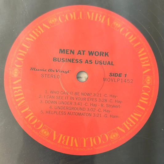 MEN AT WORK - business as usual