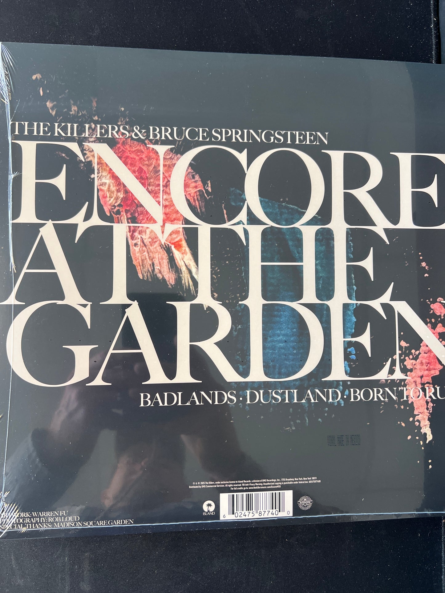 THE KILLERS & BRUCE SPRINGSTEEN - encore at the garden