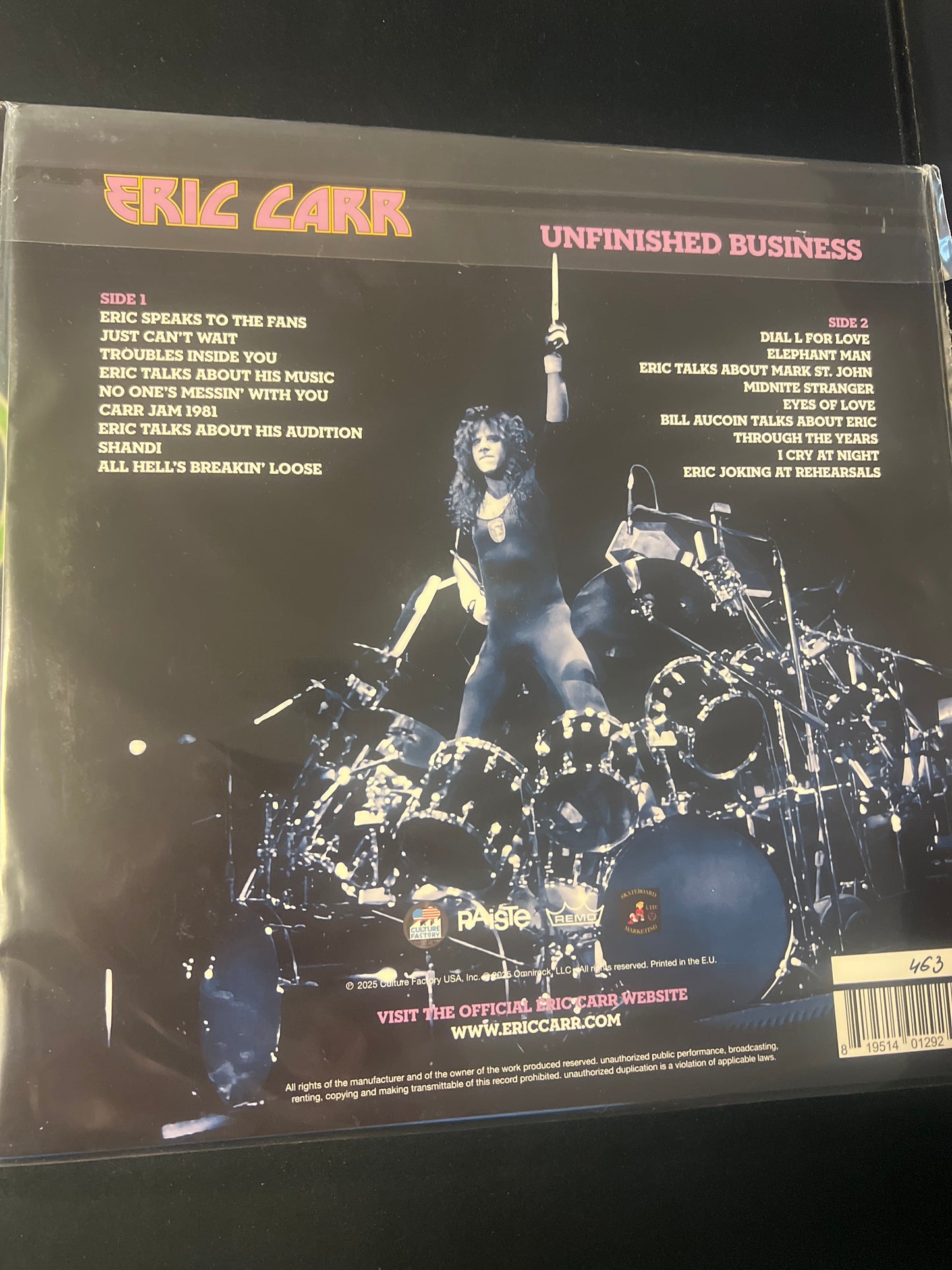 ERIC CARR - unfinished business
