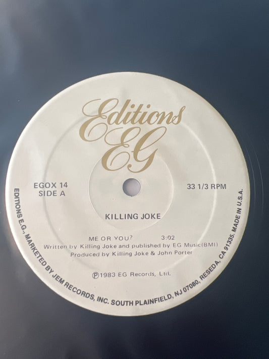 KILLING JOKE - me or you? Wilful days feast of blaze