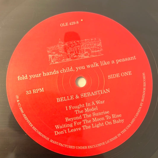 BELLE AND SEBASTIAN - fold your hands child, you walk like a peasant