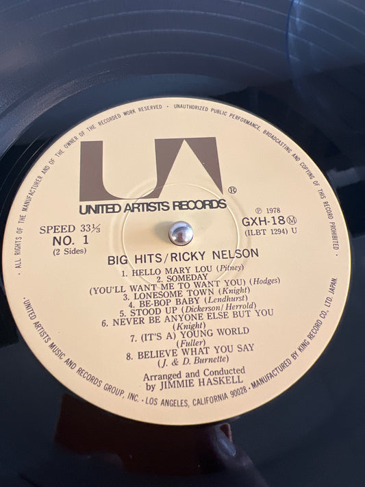 RICKY NELSON - big hits