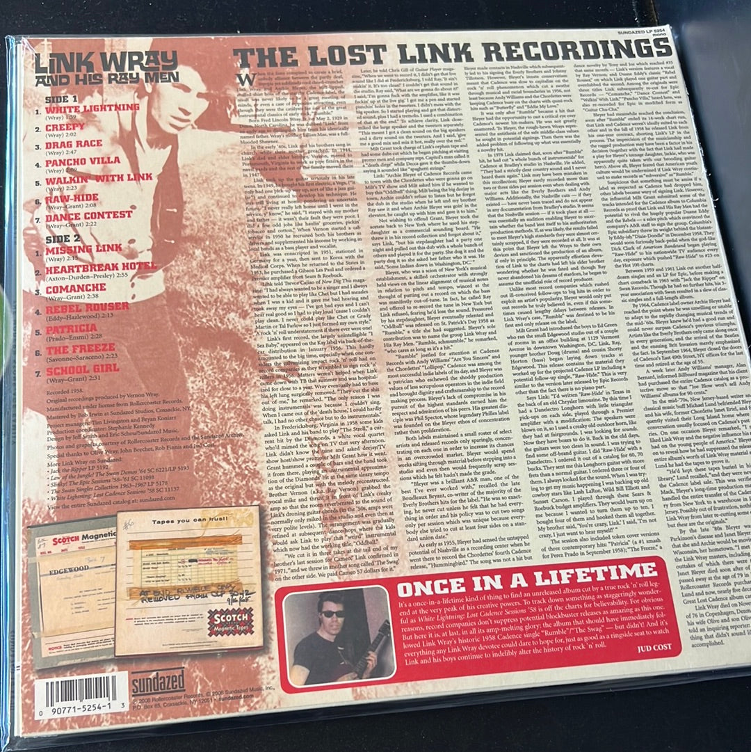 LINK WRAY - white lightning: lost cadence sessions ‘58