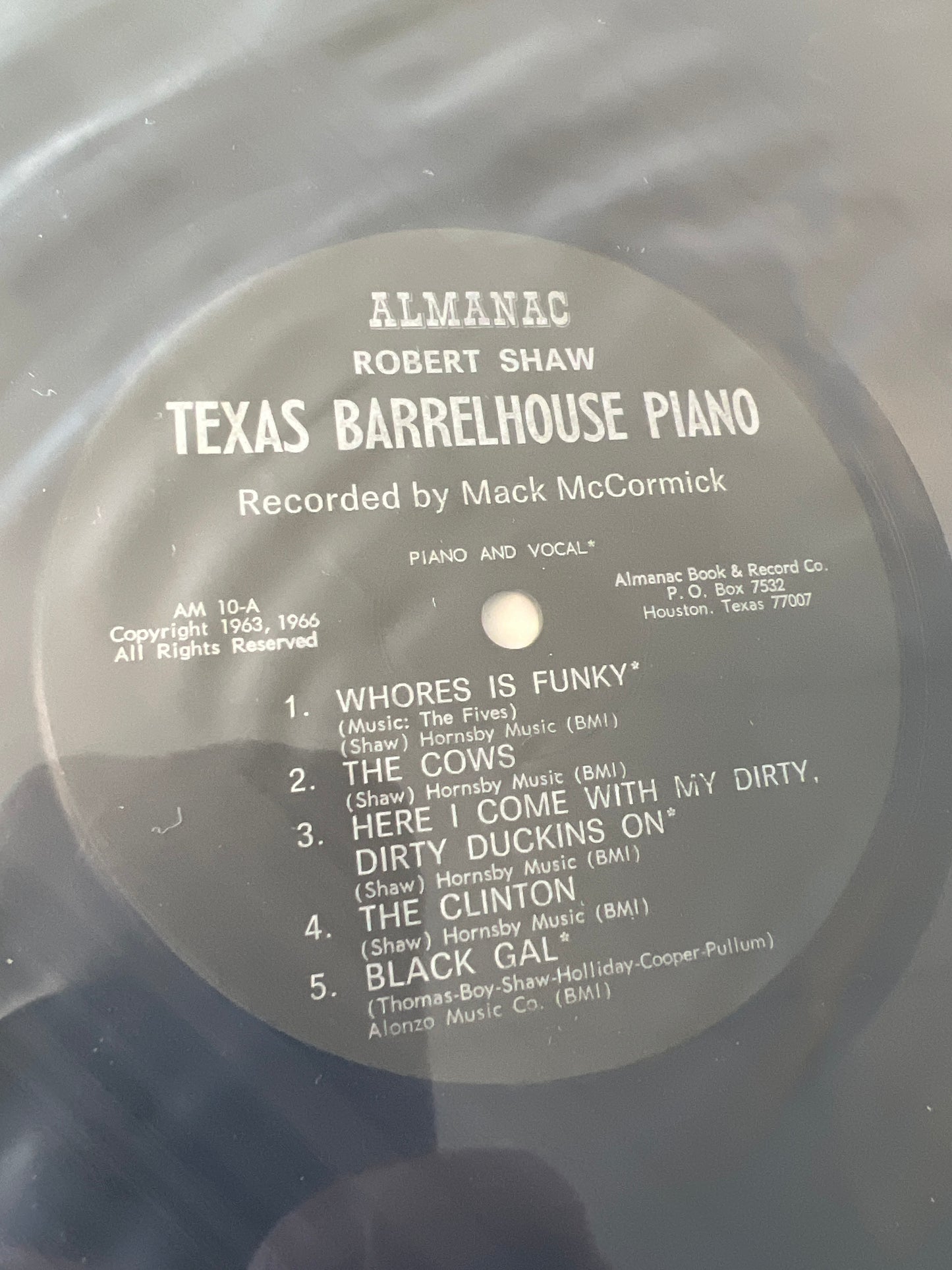 ROBERT SHAW - Texas Barrelhouse Piano