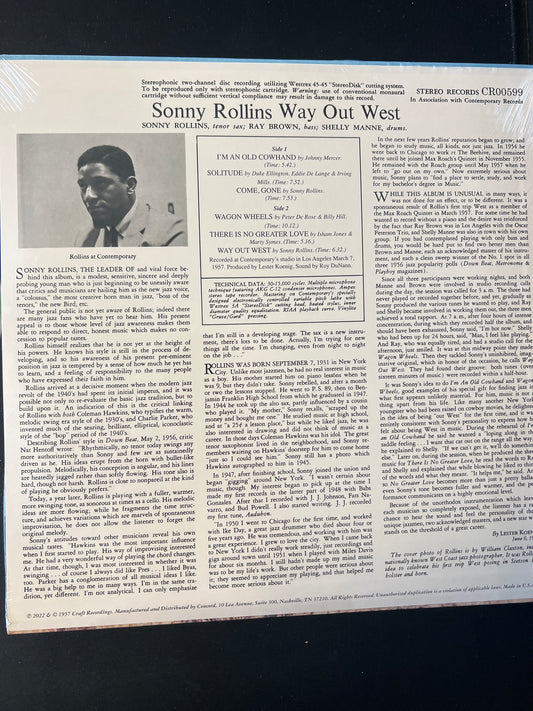 SONNY ROLLINS - way out west