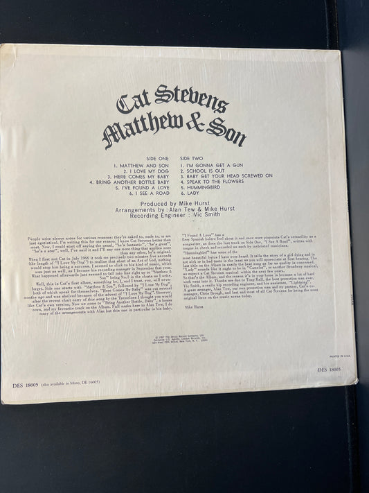 CAT STEVENS - Matthew & Son