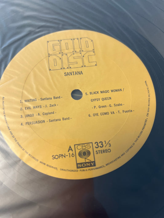 SANTANA - gold disc