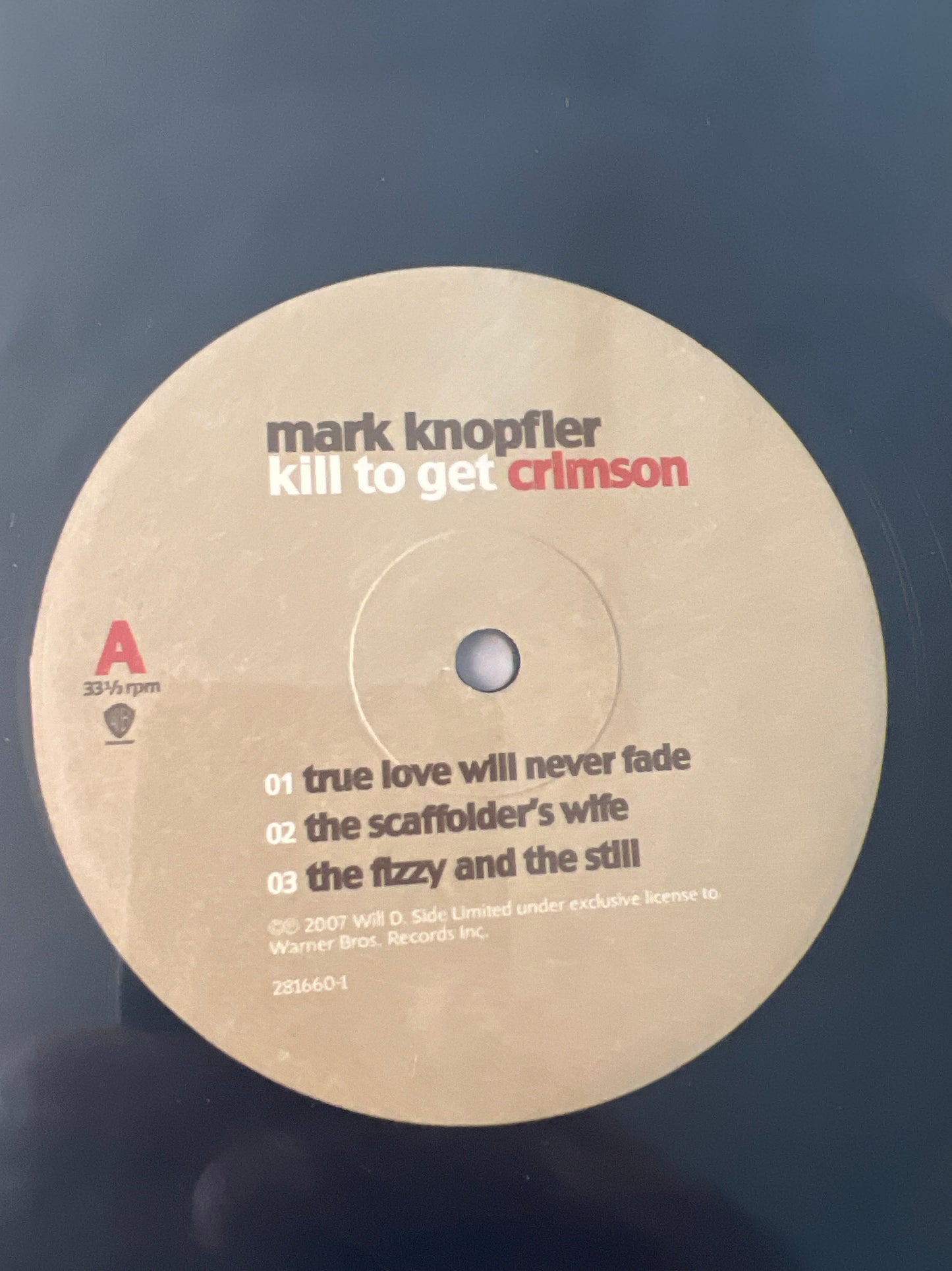 MARK KNOPFLER - kill to get crimson