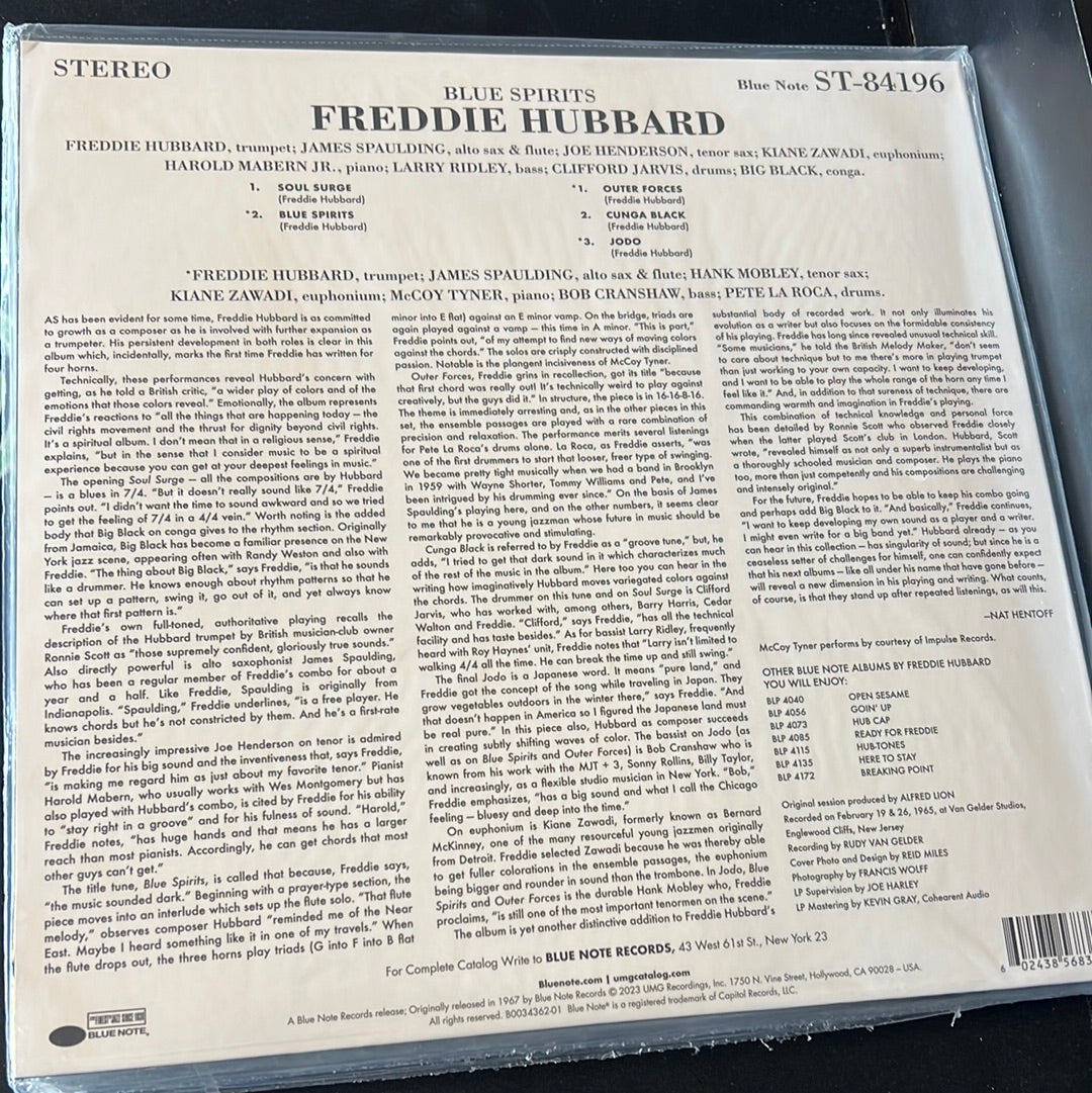 FREDDIE HUBBARD - blue spirits
