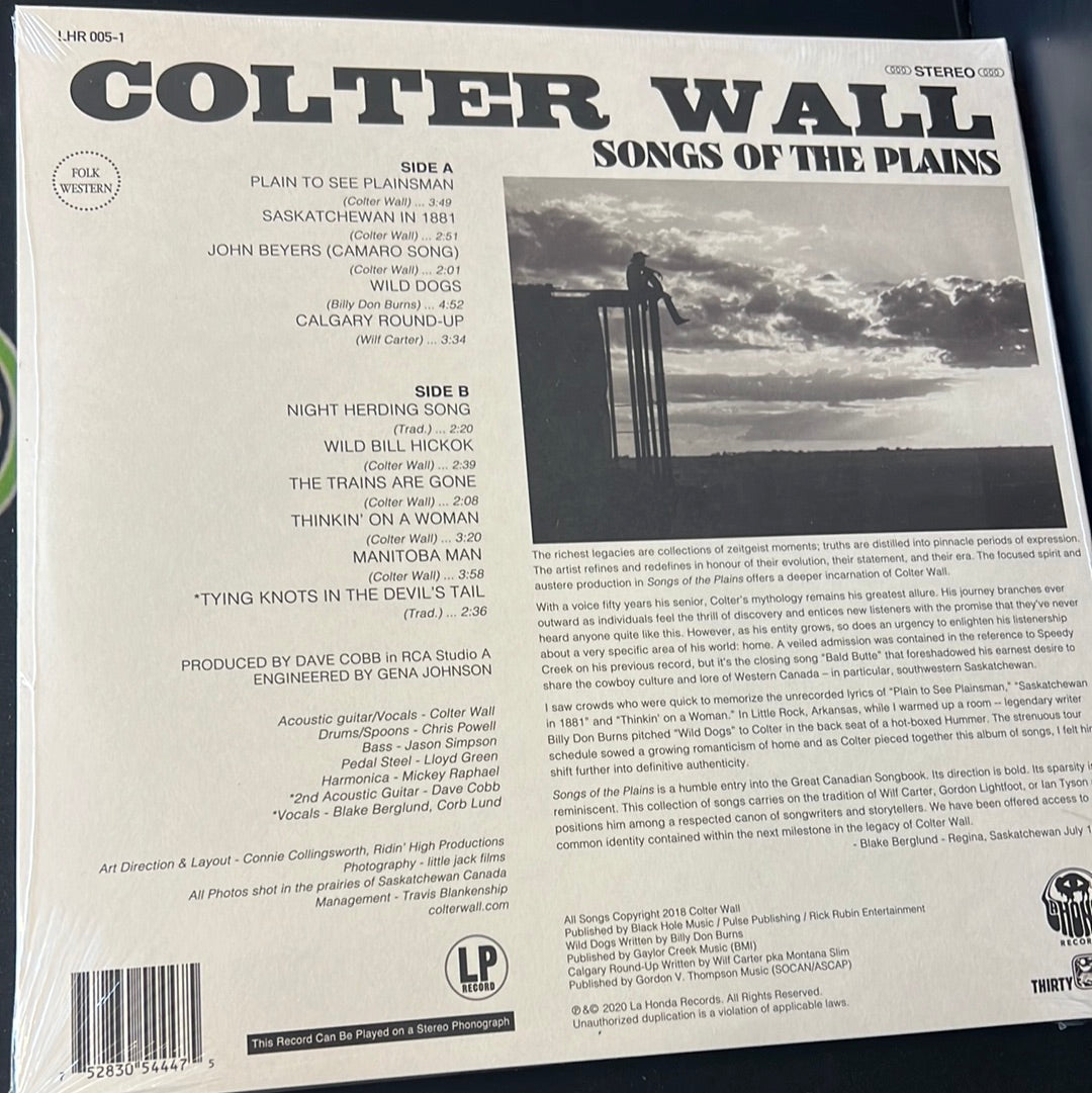 COLTER WALL - songs of the plains