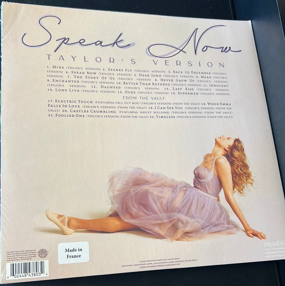 TAYLOR SWIFT - speak now