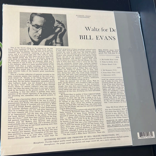 BILL EVANS TRIO - waltz for Debby