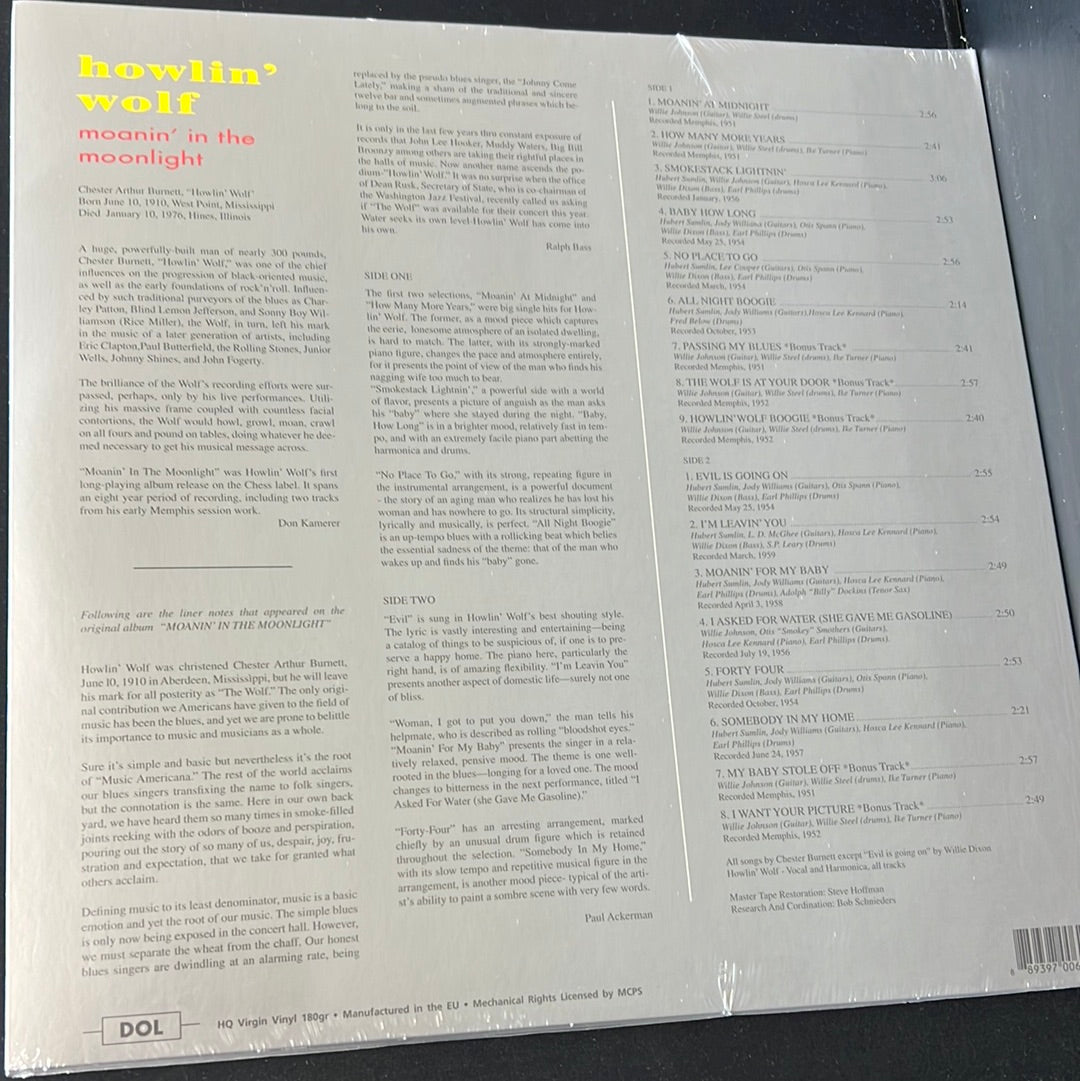 HOWLIN WOLF - moanin’ in the moonlight