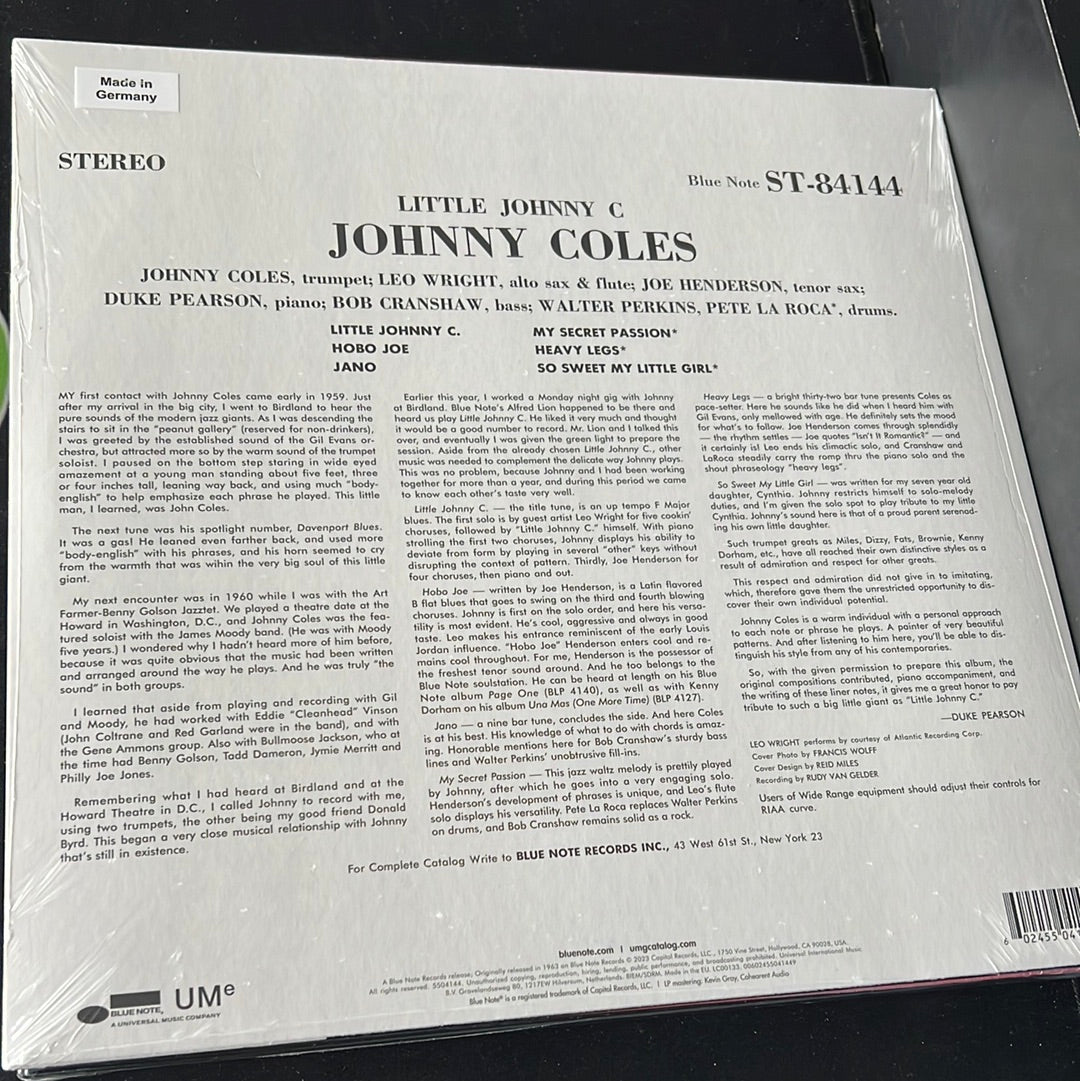 JOHNNY COLES - little Johnny