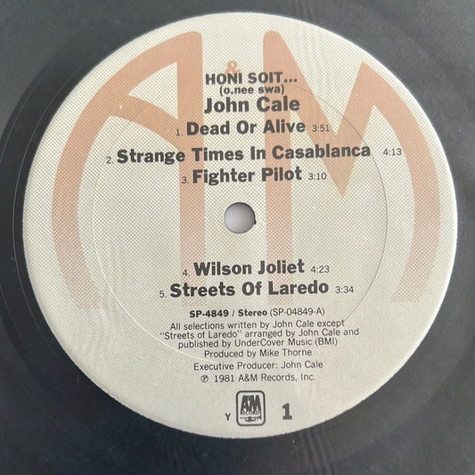 JOHN CALE - honi soit