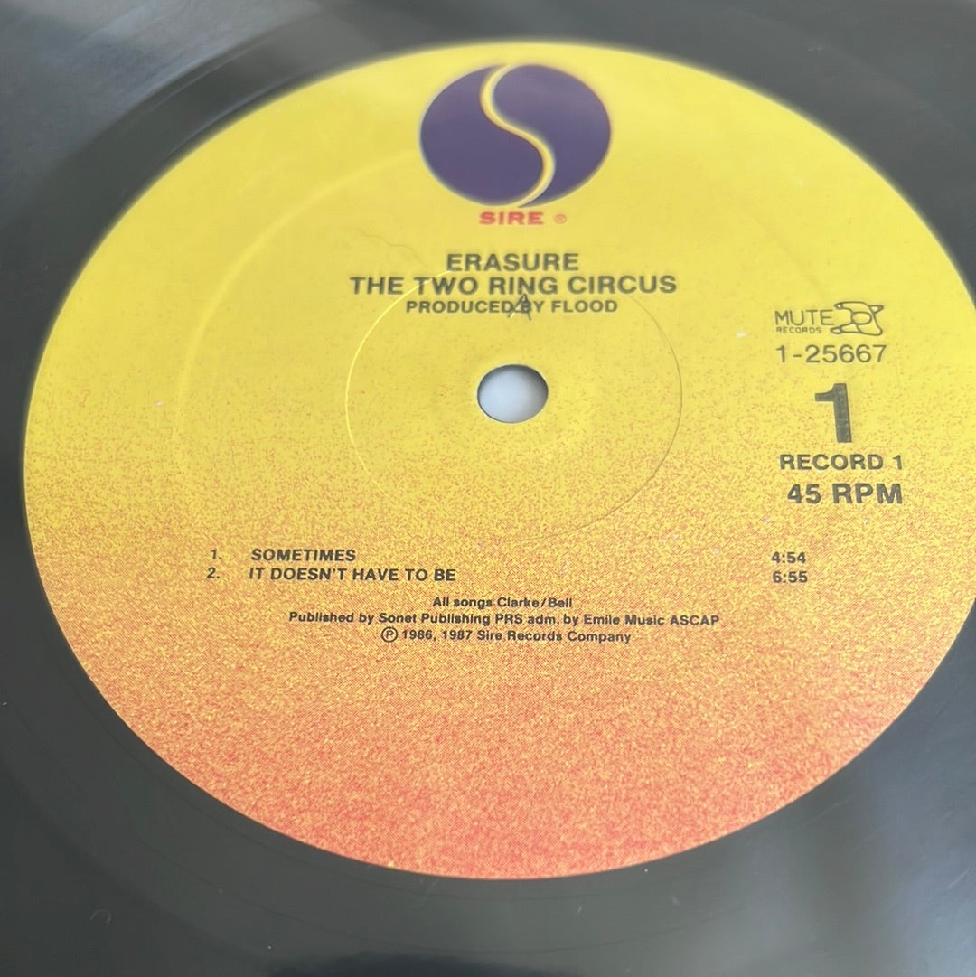 ERASURE “the two ring circus”