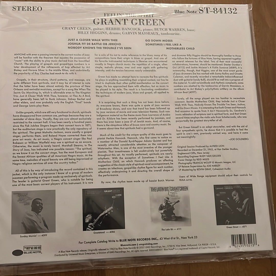 GRANT GREEN - feelin’ the spirt