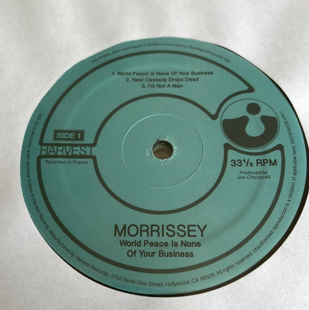 MORRISSEY “world peace is none of your business”