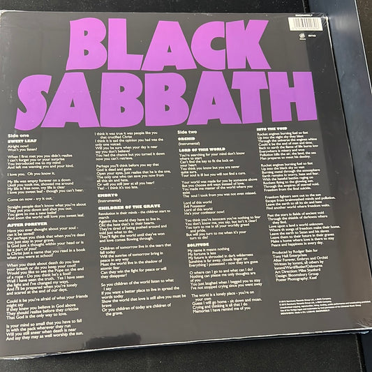 BLACK SABBATH - master of reality