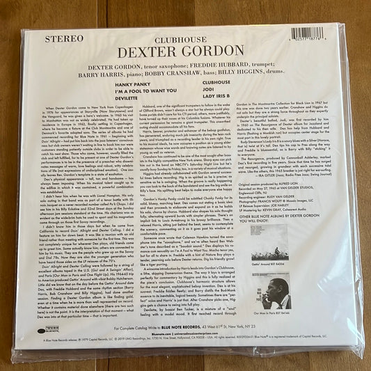 DEXTER GORDON “clubhouse”