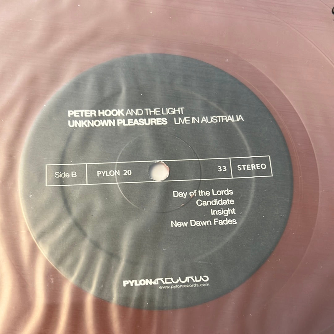 PETER HOOK - unknown pleasures - live in Australia