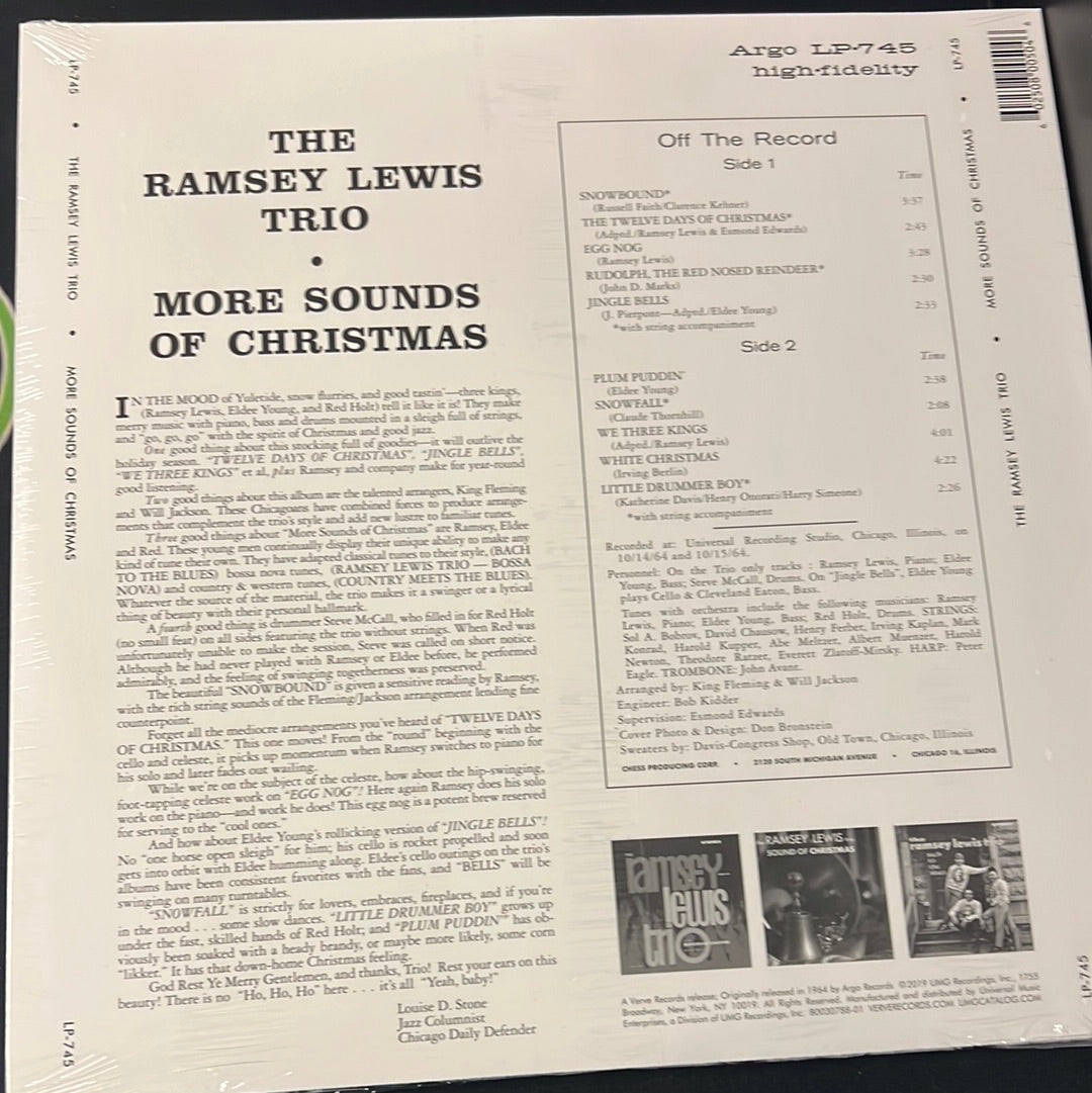 THE RAMSEY LEWIS TRIO - more sounds of Christmas