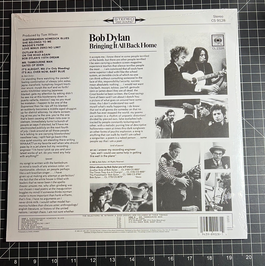 BOB DYLAN “bringing it all back home”