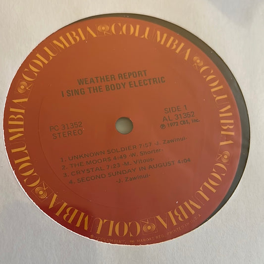 WEATHER REPORT - I sing the body electric