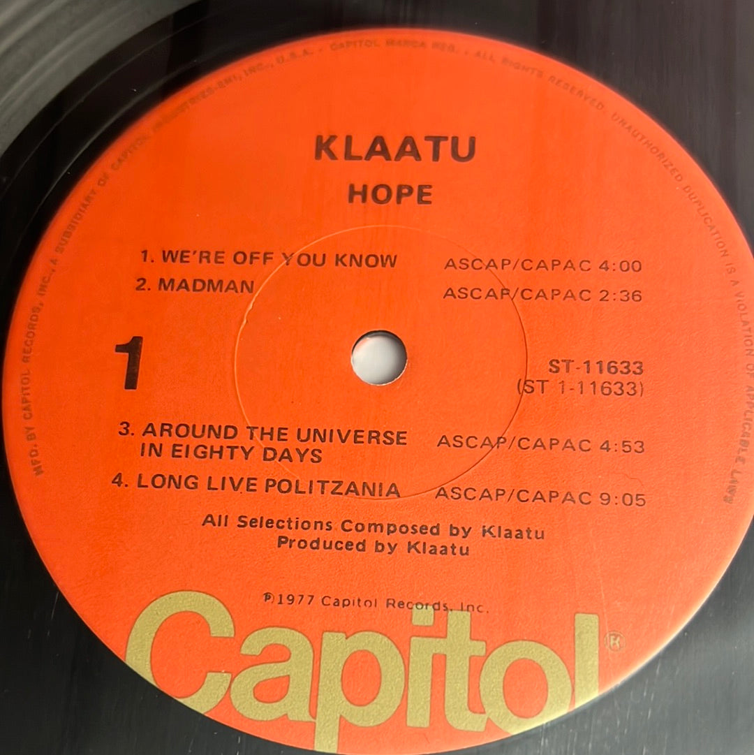 KLAATU “hope”