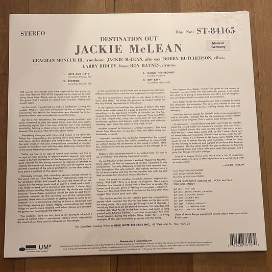 JACKIE MCLEAN “destination”