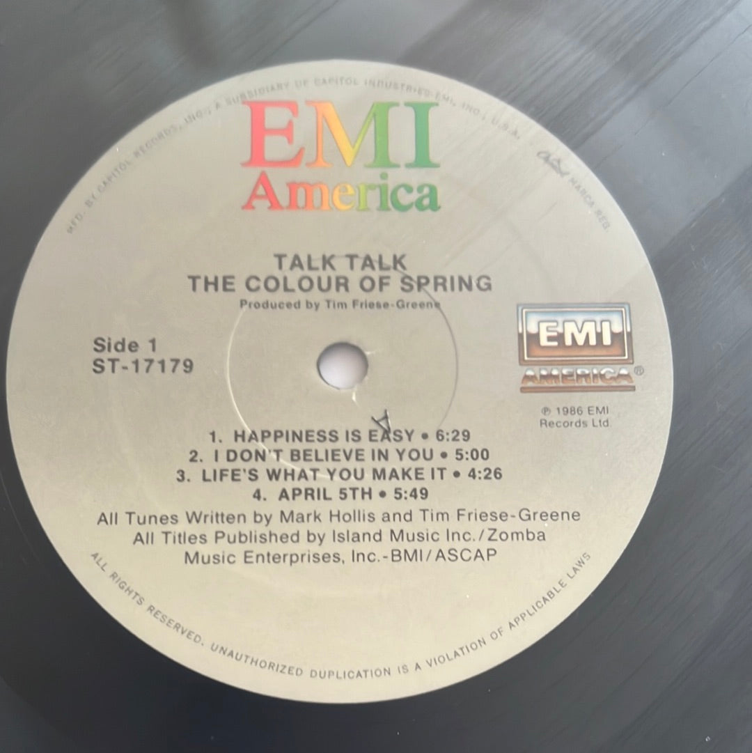 TALK TALK - the colour of spring