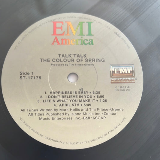 TALK TALK - the colour of spring