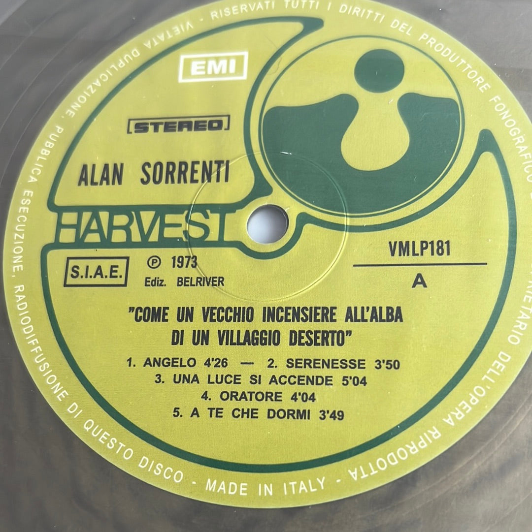 ALAN SORRENTI “come un vecchio”