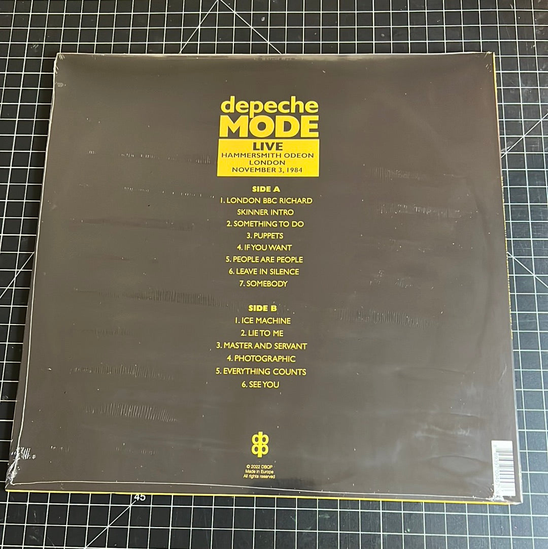 DEPECHE MODE “Live Hammersmith Odeon London 1984”