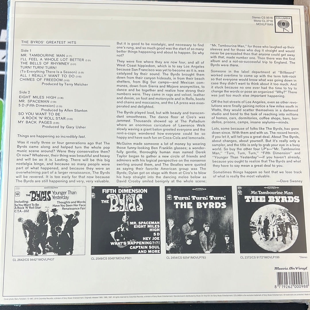 THE BYRDS - greatest hits