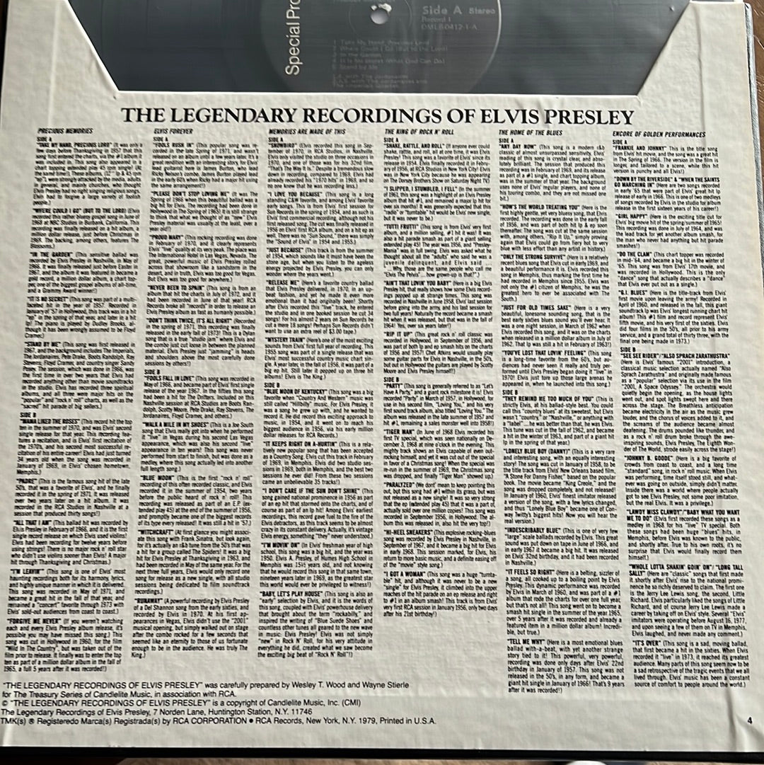 ELVIS PRESLEY - the legendary recordings