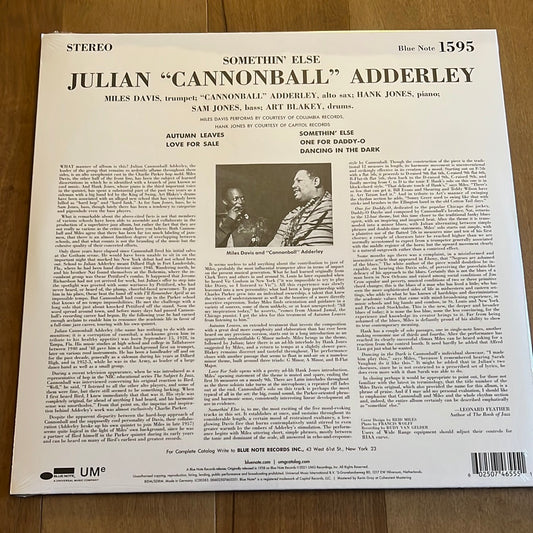 CANNONBALL ADDERLEY “something else”